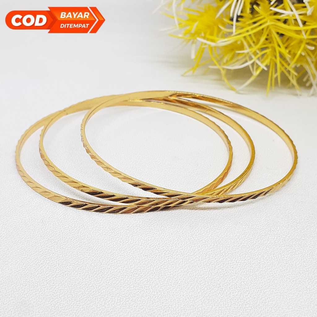 white-gelang xuping lapis emas model kekinian wanita dewasa kwalitas terbaik MI94