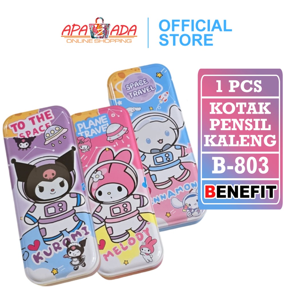 

Apazada - Kotak Pensil Kaleng Karakter Sanrio 2 Tingkat / Tempat Pensil PCK B-803