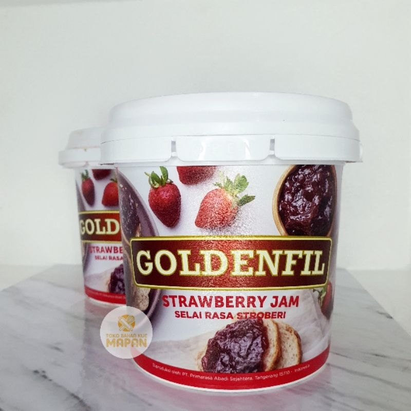 

Goldenfill Strawberry Jam 1Kg Selai Strawberry Goldenfill