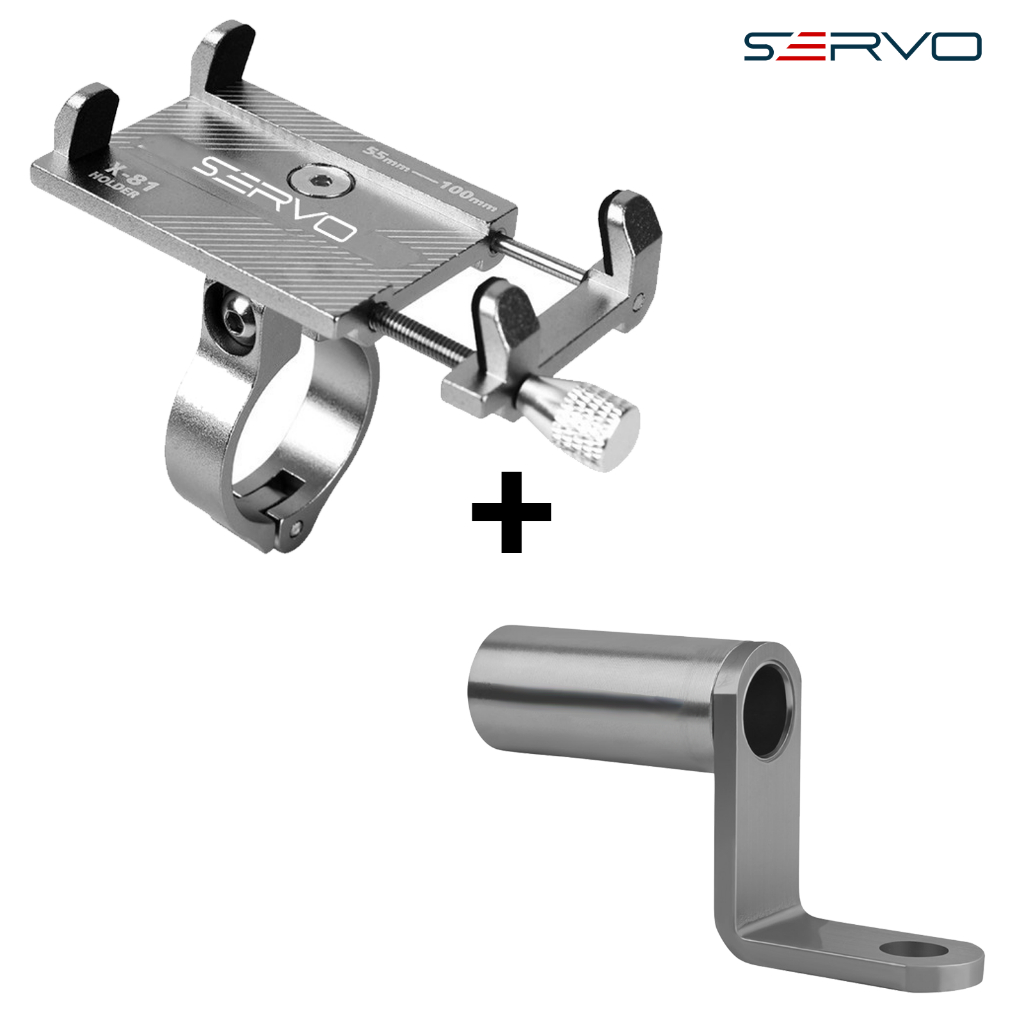 Servo Road - Holder X81 + Bar Motor Phone Holder Bracket Aksesoris Motor