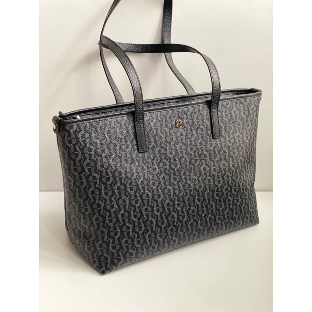 Aigner Ilona Fango Tote Black