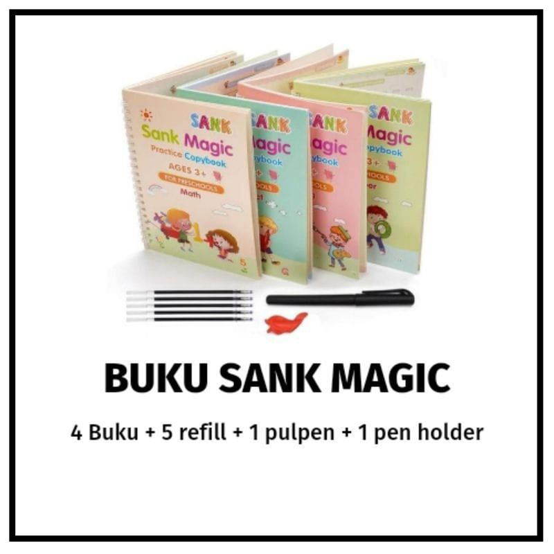 

Magic Sank Book/ Buku Belajar Menulis / Buku Sank Magic Book 3+
