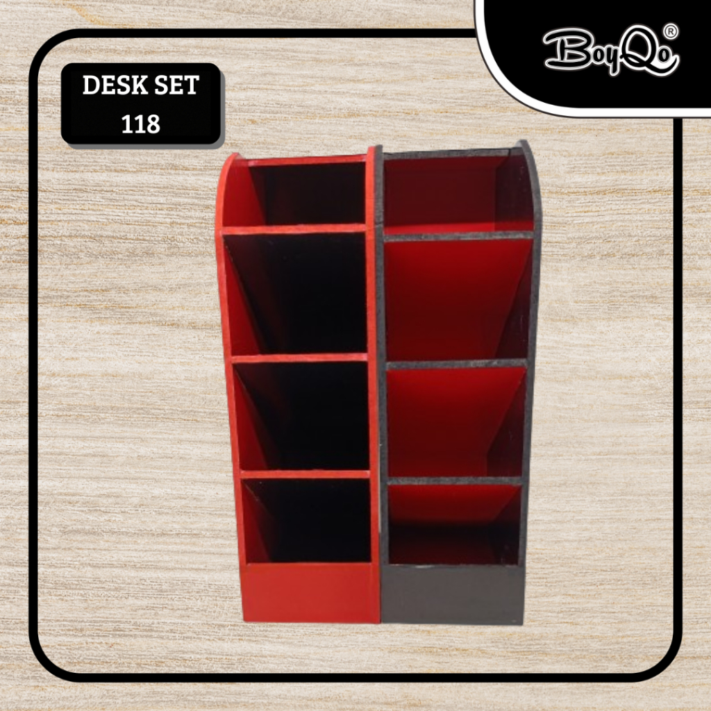 

BoyQo Desk Set 118 Rak Susun Penyimpanan Alat Tulis di Atas Meja