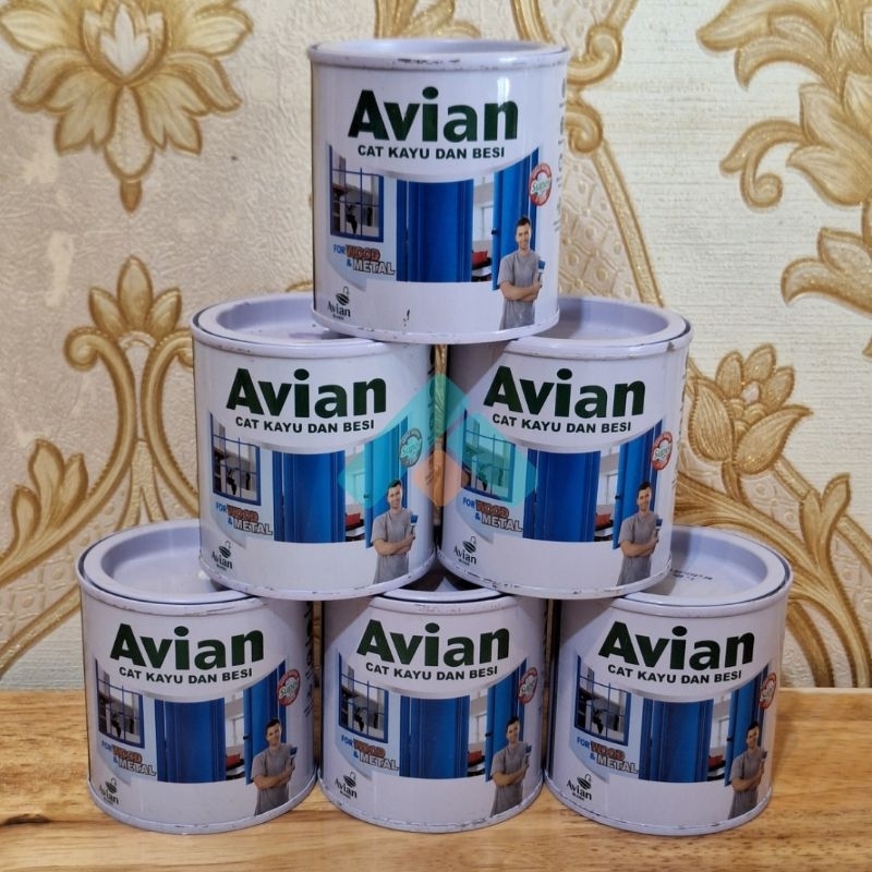 AVIAN Cat minyak kayu dan besi 200cc kaleng kecil