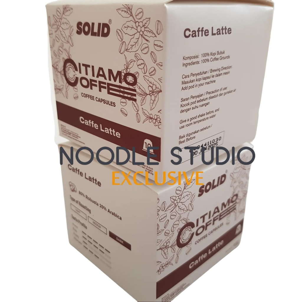 

KOPI CAPSUL SOLID CITIAMO COFFEE CAPSULE CAPSULES 10 KAPSUL (COMPATIBLE with NESPRESSO ORIGINAL)