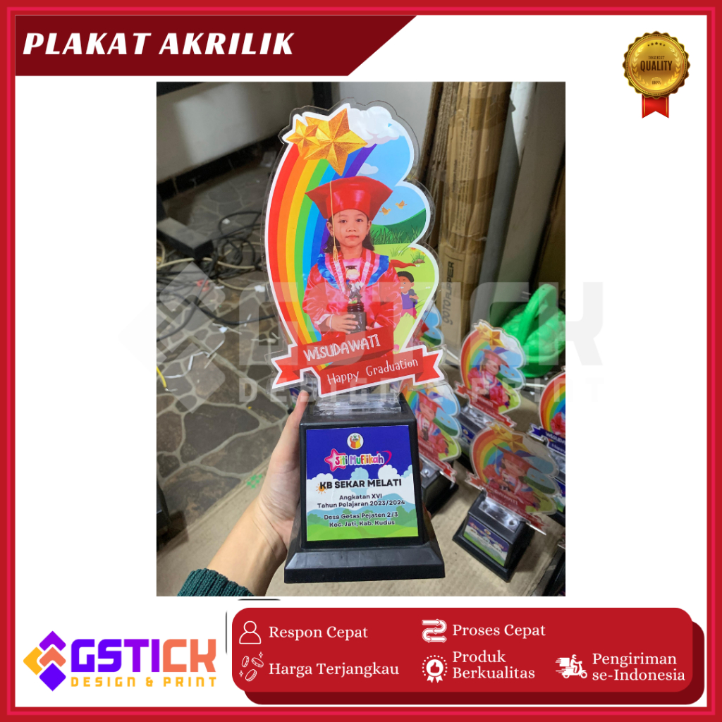 PLAKAT AKRILIK CUSTOM/PLAKAT AKRILIK WISUDA