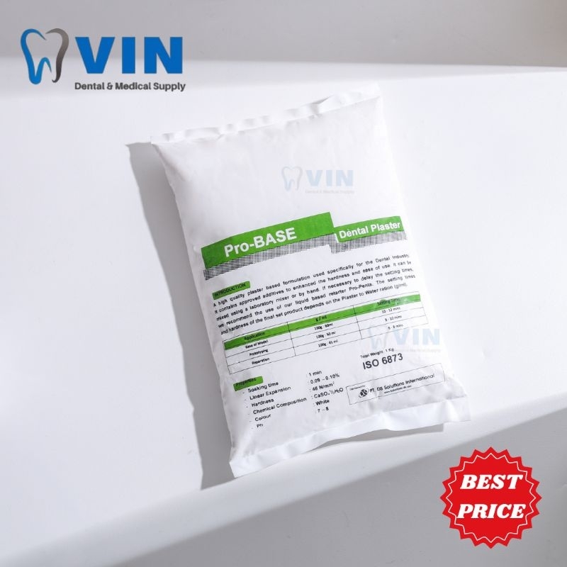 Gips Putih Dental Stone Tipe 1 Pro Base / Probase Bahan Cetak Model Gigi
