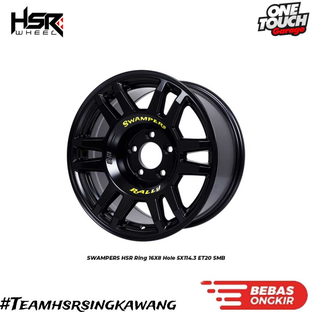 Velg mobil ertiga, innova, rush, terios, expander hsr swampers ring 16