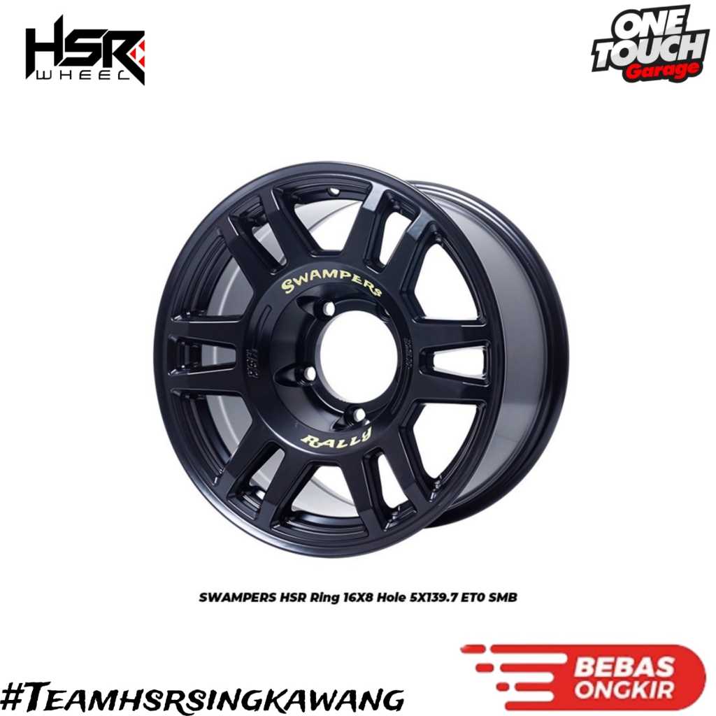 Velg mobil jeep,katana,jimny,fortuner,pajero hsr swampers ring 16