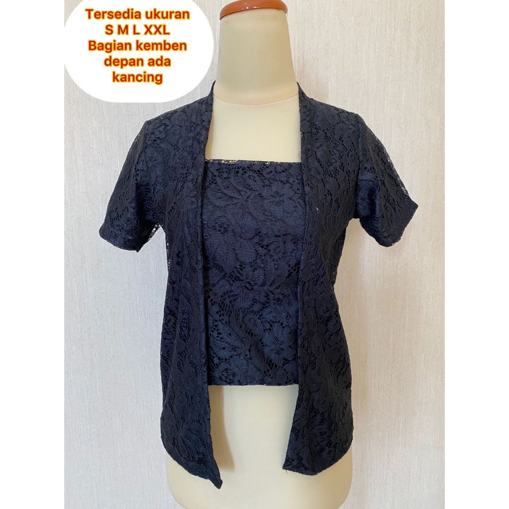 Atasan Kebaya Kutubaru Pendek Kebaya Cantik Bridesmaid Lamaran Wisuda Baju Kondangan Brokat Tile Bus