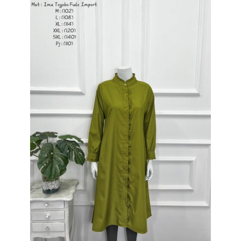 Tunik Kemeja Katun Ima Toyobo Import Best Seller  | Tunik Ima Toyobo Premium | Tunik Wanita