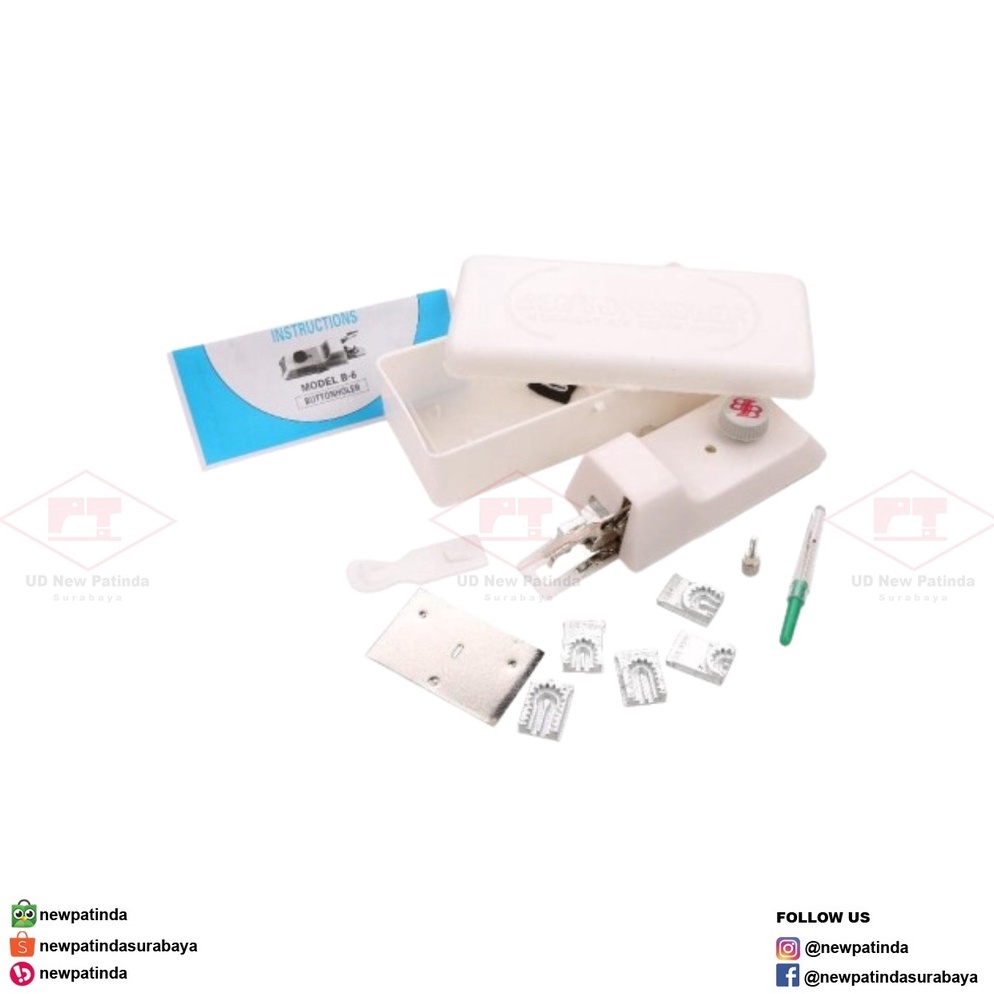 KODE C86U B6 sepatu button holer  alat lubang kancing mesin jahit hitam jadul klasik butterfly  sing
