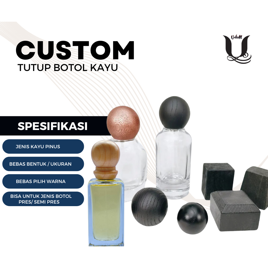 Custom tutup botol parfum pres/semi press