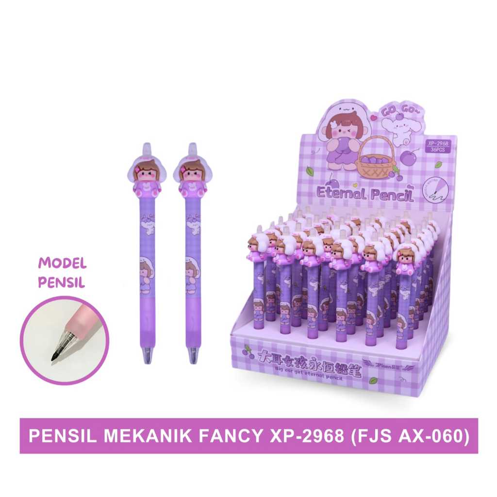 

Pensil/ Pencil Mekanik Mechanical Karakter 3D Lucu/ Pensil Terbaru Tanpa Isi Tanpa Rautan Fancy 1PCS