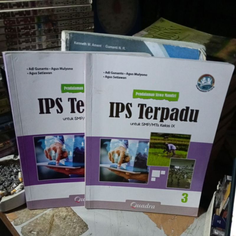 BUKU  PENDALAMAN SISWA MANDIRI IPS TERPADU UNTUK SMP KELAS IX/9/3 REVISI K13 PENERBIT QUADRA