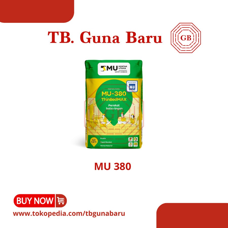 MU 380 Perekat Bata Ringan Hebel / ThinBedMax 40 Kg