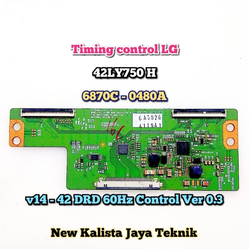 TCON TV LG 42LY750H ORIGINAL 6870C-0480A TCON 42LY750 TICON LG 42LY750H TIKON 42LY750 TCON LOGIC TIM