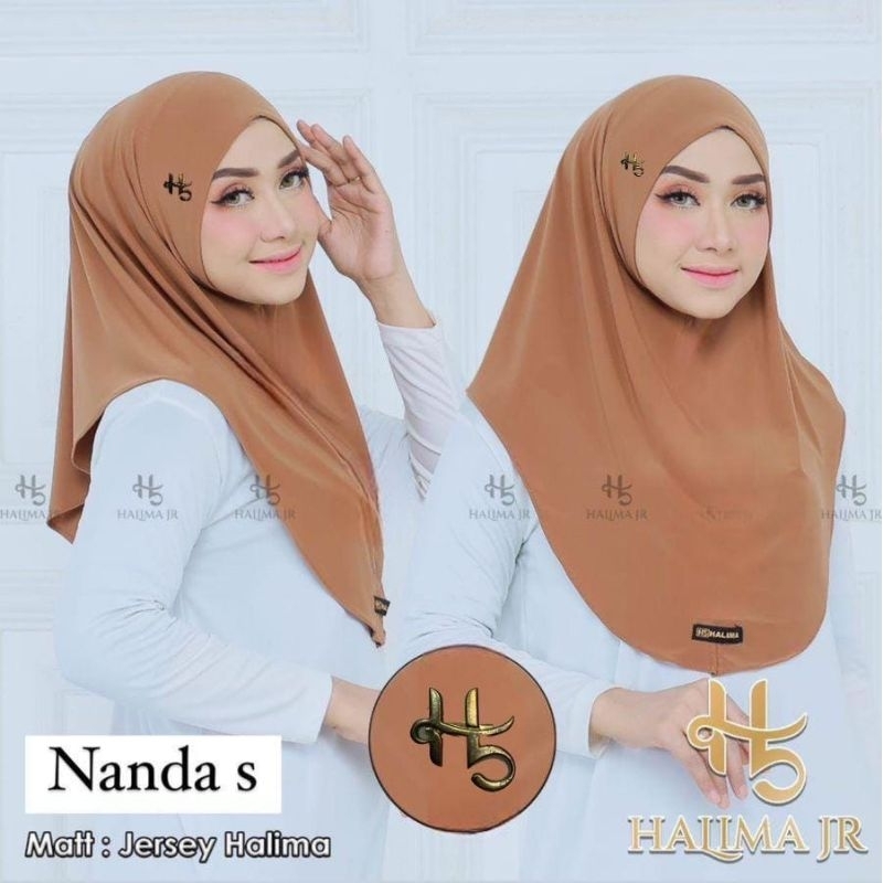 hijab bergo Nanda HalimahS / jilbab instan Hamidah