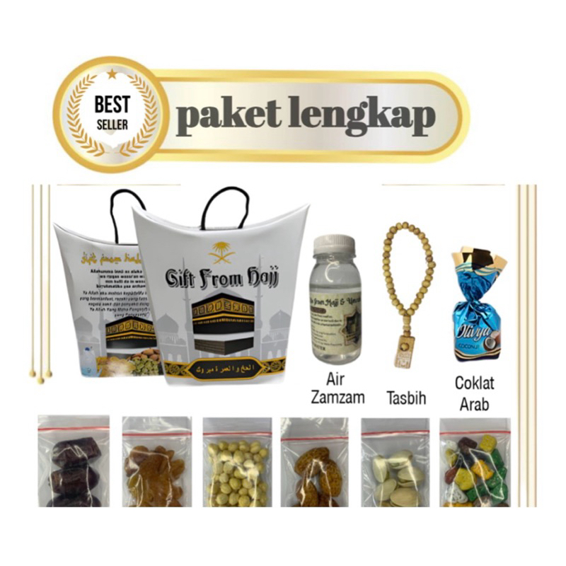 

Paket satuan oleh-oleh haji dan umroh custom terlengkap termurah / Souvenir haji umroh Paket Oleh Oleh Haji Dan Umroh Terlengkap - Isi Paket Suka Suka Pilih Sendiri