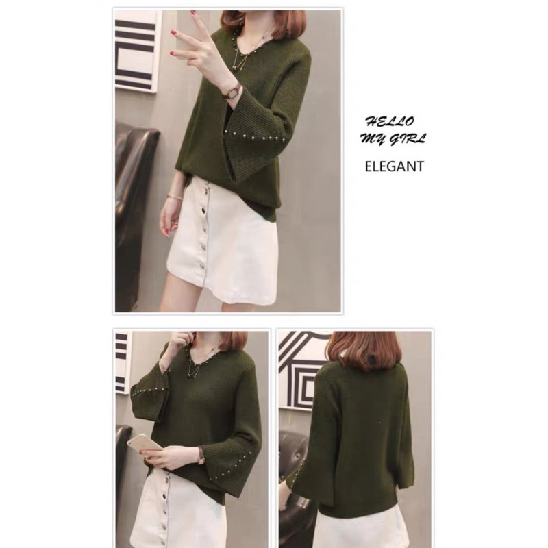 Baju Rajut Wanita Import ( JERICA ) Baju Rajut Wanita Kaos Import  Lengan panjang