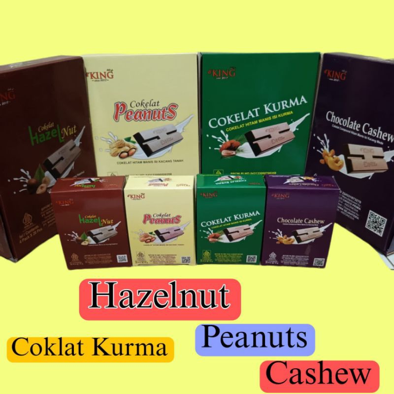 

Coklat d'KING 1 Kardus isi 4 Pak Cokelat Mix 4 Rasa 80 pic
