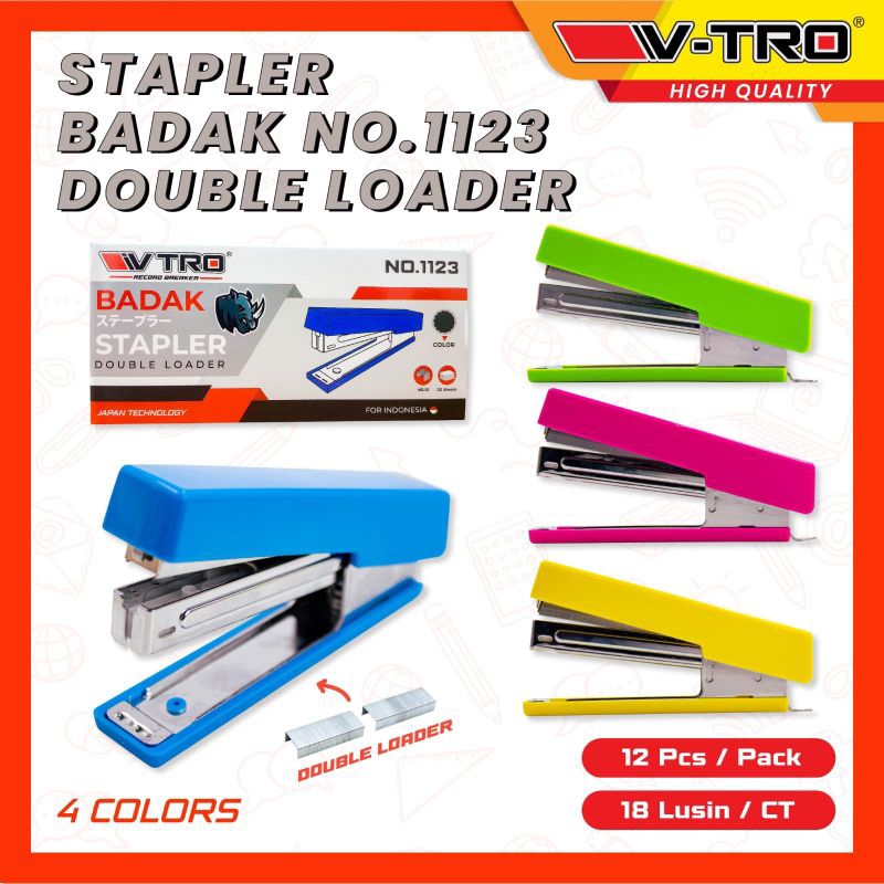 

Stapler HD 10 Premium Badak || Stapler 1123 Double Loader