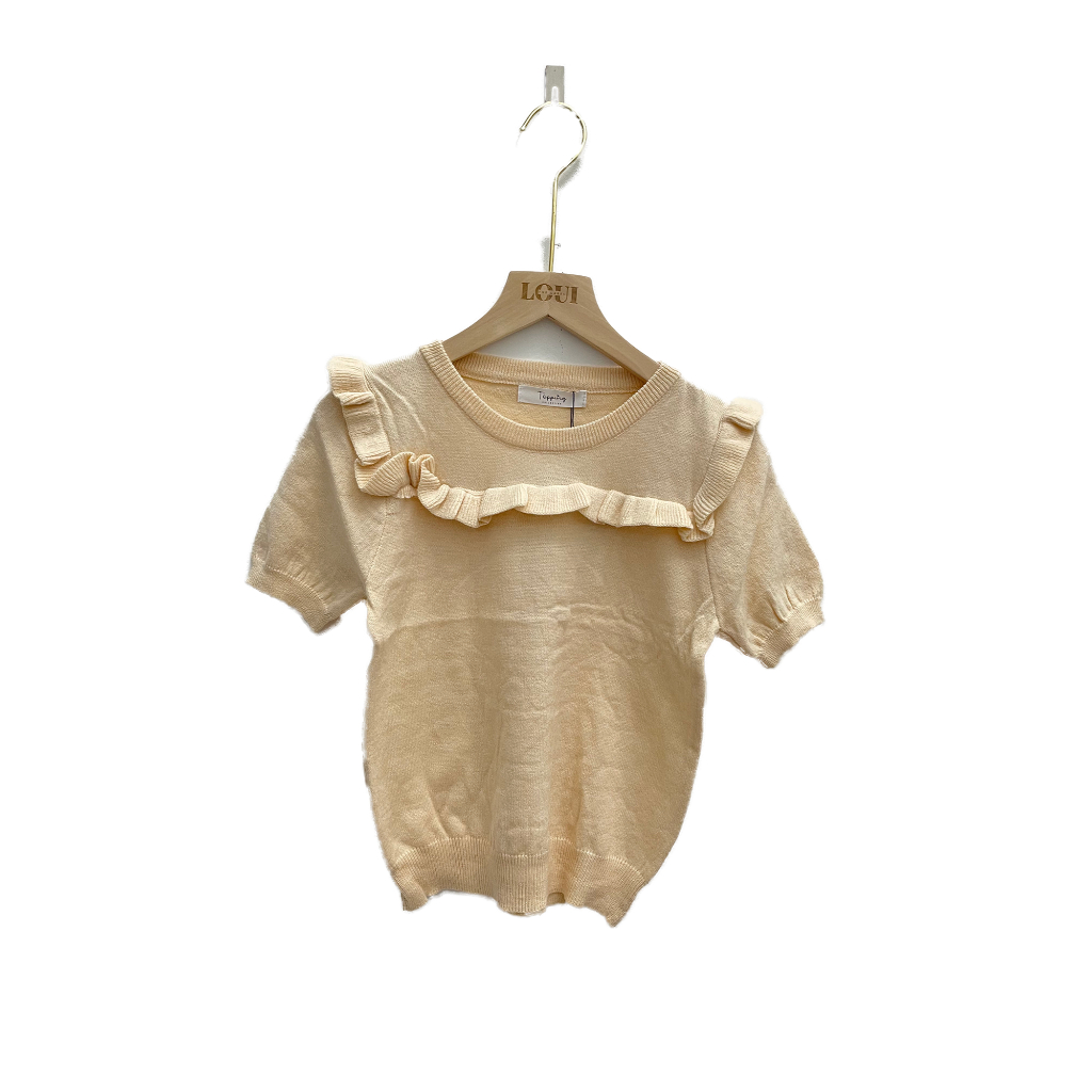 Cia Knit Ruffle Top (Import BKK)