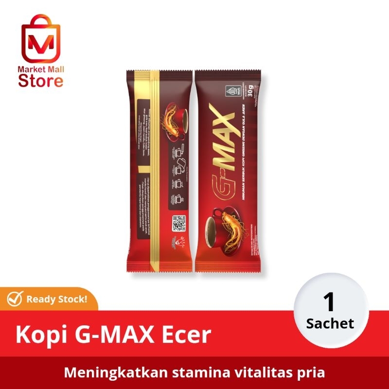 

Kopi Gmax Original - Kopi Stamina Pria Kuat Tahan Lama - G-MAX Kopi Ginseng Dengan Gula Aren G MAX Coffee G MAXX