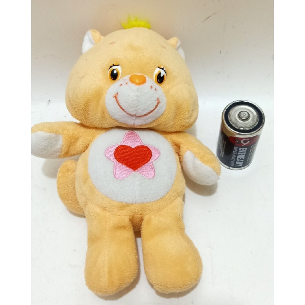 

care bears orange proud heart cat love plush doll boneka