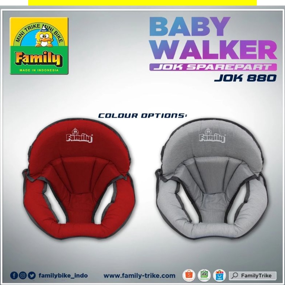 KODE T83G BUSA Baby Walker Family Original F88 Jok Baby walker Kereta family 88 Kain Apolo Family Kh