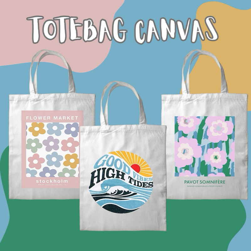 [READY STOCK] TOTEBAG CANVAS BY GONOMARU.CO Totebag / tote bag canvas / tas canvas / totebag canvas 
