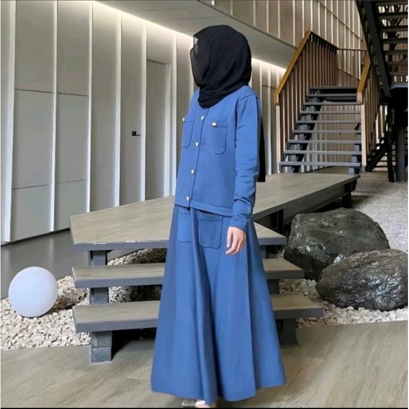 ONE SET IMA SETELAN ROK CELANA SAKU//ONE  SET ROK JEANS//ONE SET ROK WANITA KEKINIAN//ONE SET ROK CA