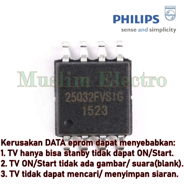 Ic Eprom Isi  FW TV LED PHILIPS 39PHT4003/60 39PHT4003 Board MSD3463-T4C1