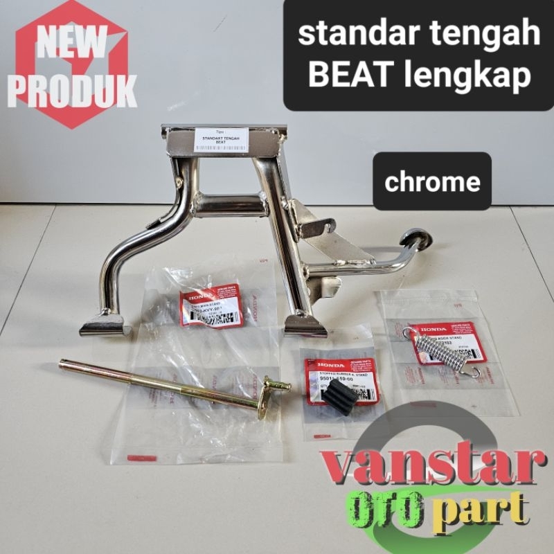 STANDAR TENGAH BEAT KARBU SCOOPY KARBU VARIO KARBU SPACY WARNA CHROME