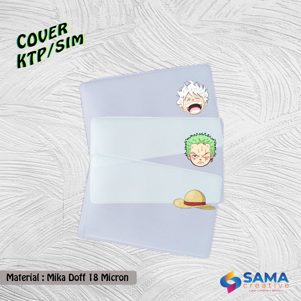 

One Piece Series - Cover KTP / SIM Karakter Unik - Sarung Plastik Mika Pelindung Kartu