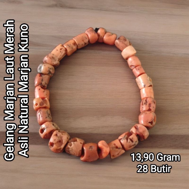Marjan Laut Merah Lawasan Gelang Marjan Asli 200 tahun