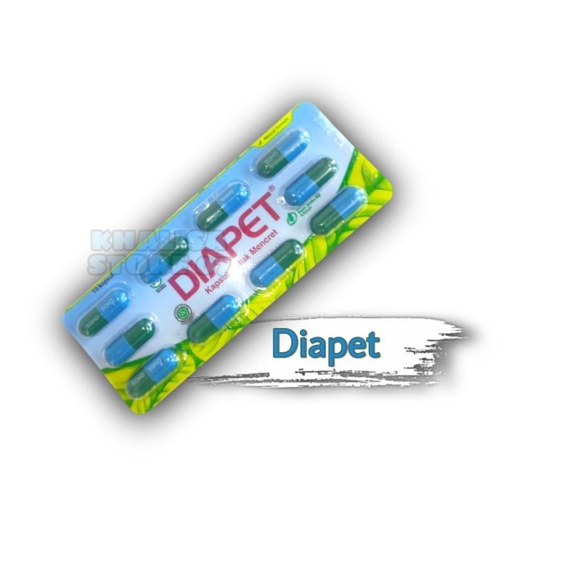 Diapet Isi 10 Kapsul / Diapet / Obat Diare