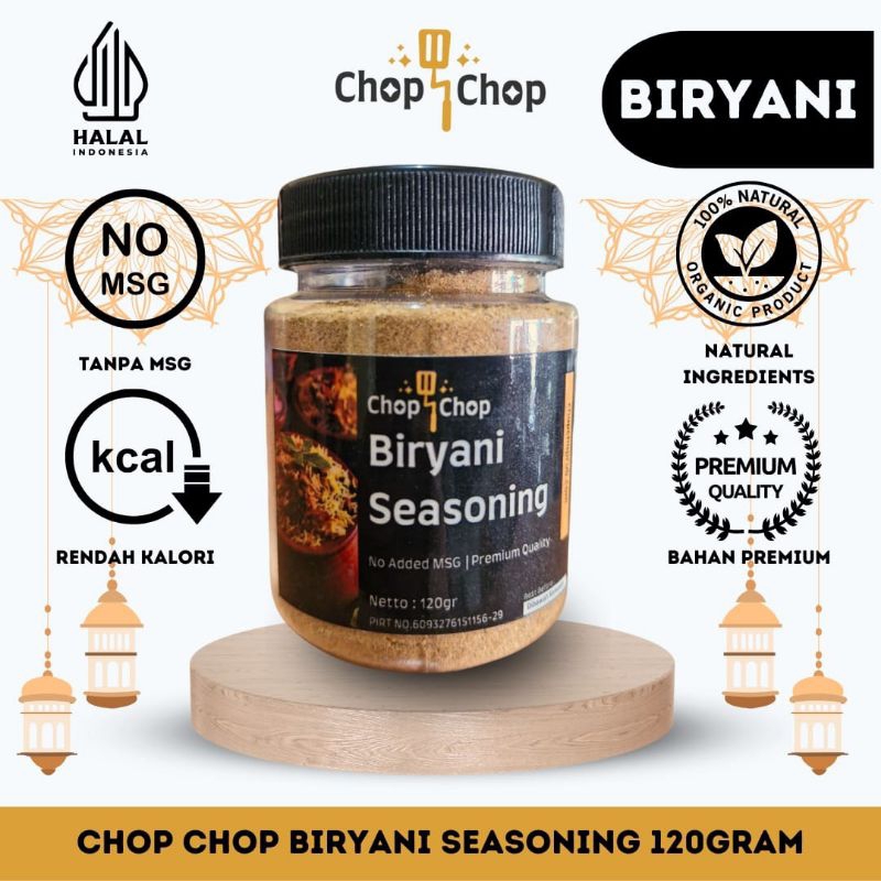 

ChopChop BIRYANI Seasoning, Bumbu BIRYANI Praktis, 120gr