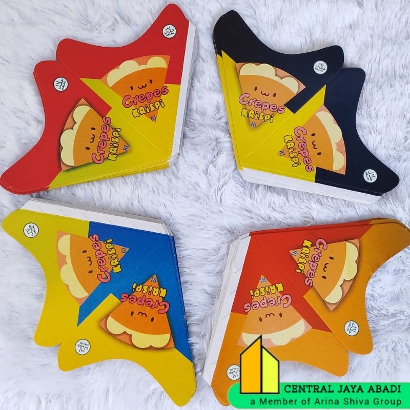 

500 LEMBAR KEMASAN CREPES PAPER CRAFT UKURAN 13 × 15CM | KERTAS LEKER CRISPY HIGH QUALITY | BOX LEKKER WAFFLE CROFFLE PRODUK TERBARU | ARINA SHIVA GROUP 1810