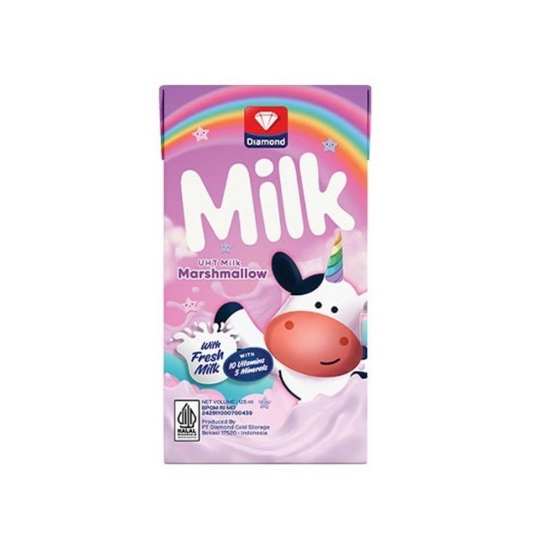 

SUSU UHT DIAMOND MARSHMALLOW 125ML ISI 40PCS