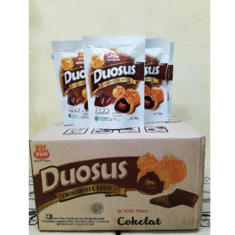 

DUO DUOSUS SOES KERING 35 GRAM / KUE SUS KERING COKLAT / SNACK CEMILAN ANAK