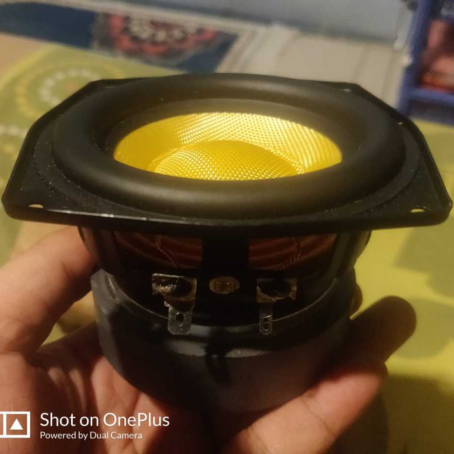 JXK7 Speaker 4 Inch Jbl Yellow Fiber Glass 4 Inch 40W For Jbl, Bookshelf Speaker, Diy Hi-Fi