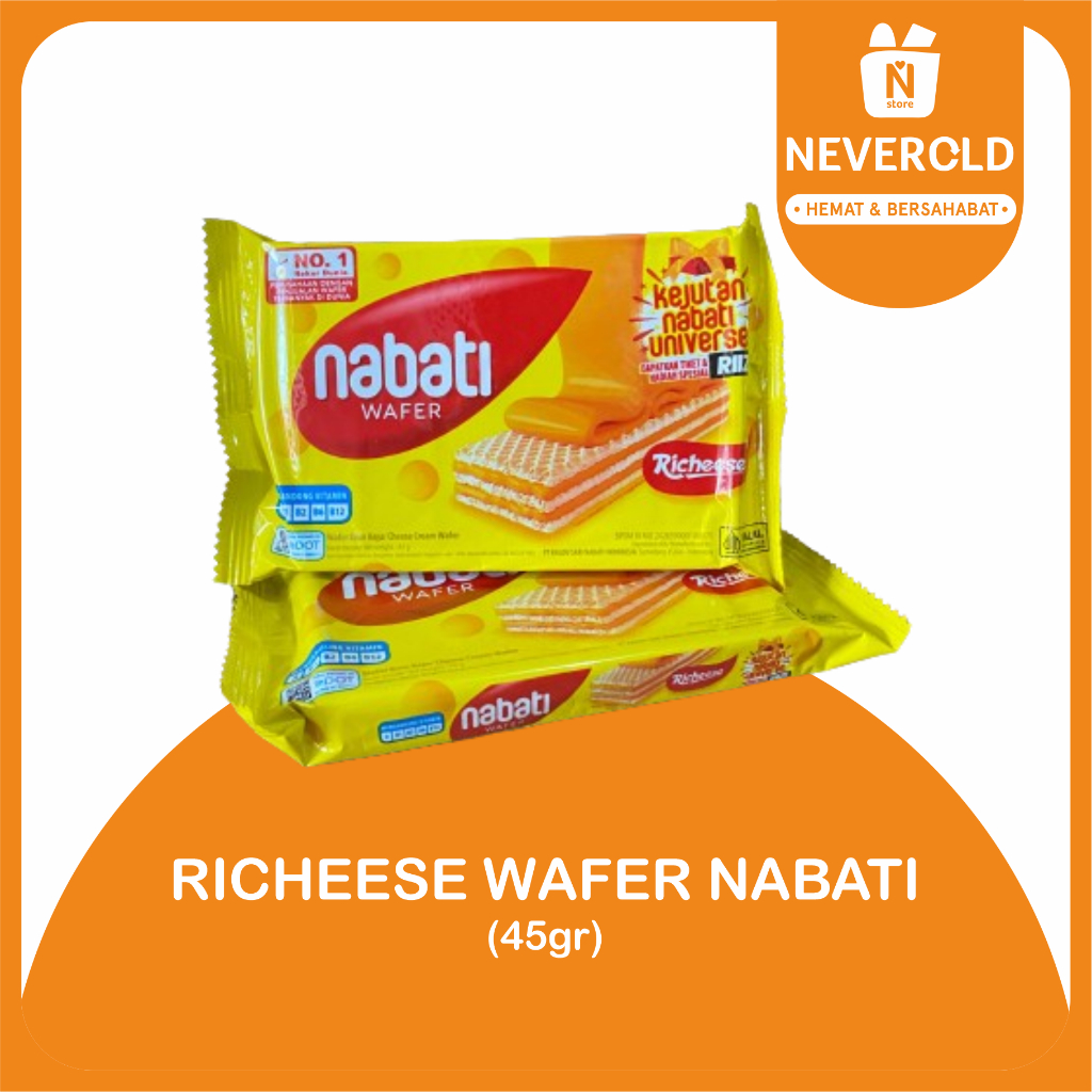 

RICHEESE NABATI WAFER KEJU 45gr