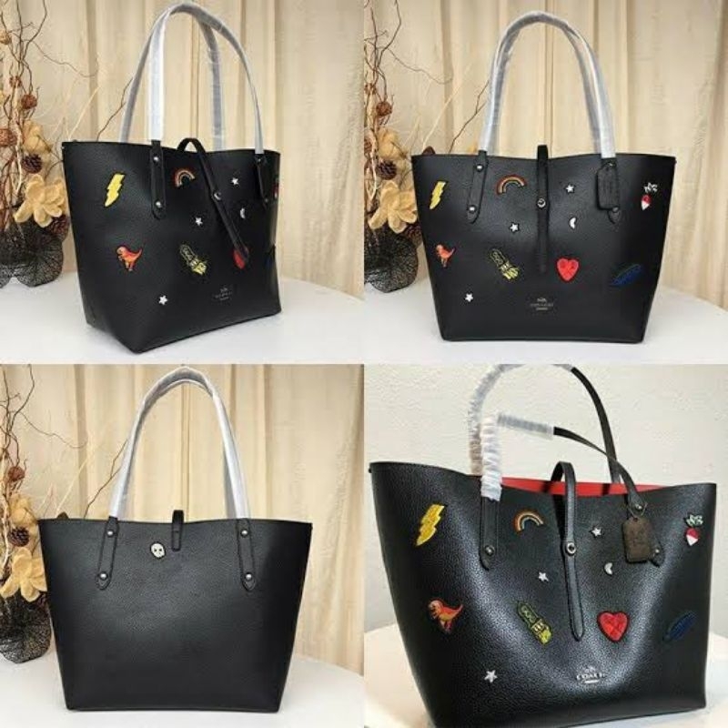 Tas Wanita Coc 57077 Market Tote With Souvenir Embroidery