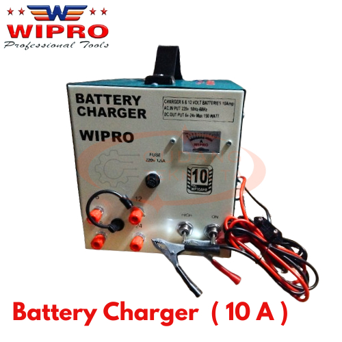 WIPRO BATTERY CHARGE 10 AHR / CAS AKI 10A / CAS ACCU 10 AMPERE