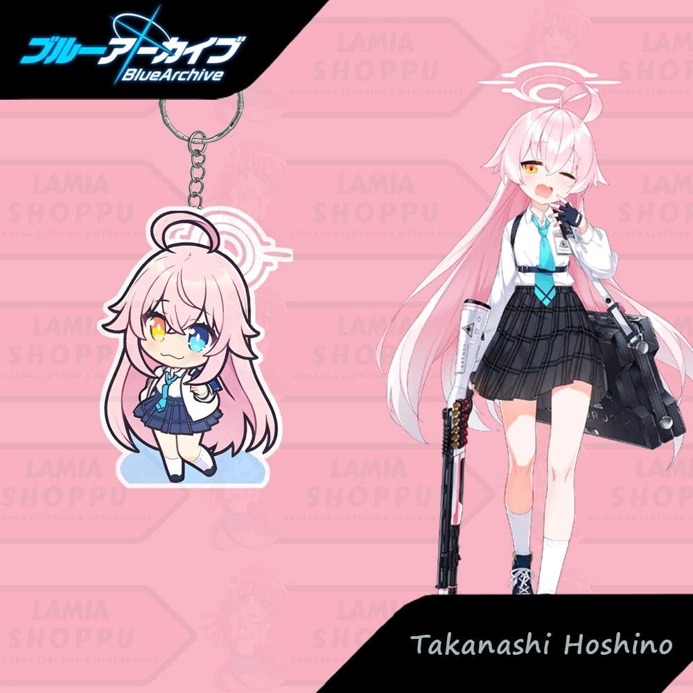 Gantungan Kunci Blue Archive Hoshino | Gantungan Kunci Takanashi Hoshino Chibi | Keychain Hoshino Bl