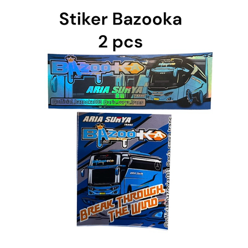 

Sricker Bus Original Bazooka Aria Surya Trans