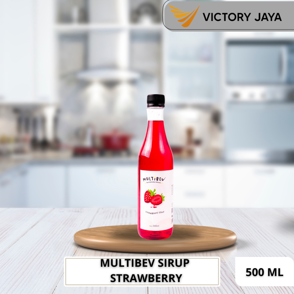 

Multibev Syrup strawberry / sirup perasa minuman rasa strawberry 500ml