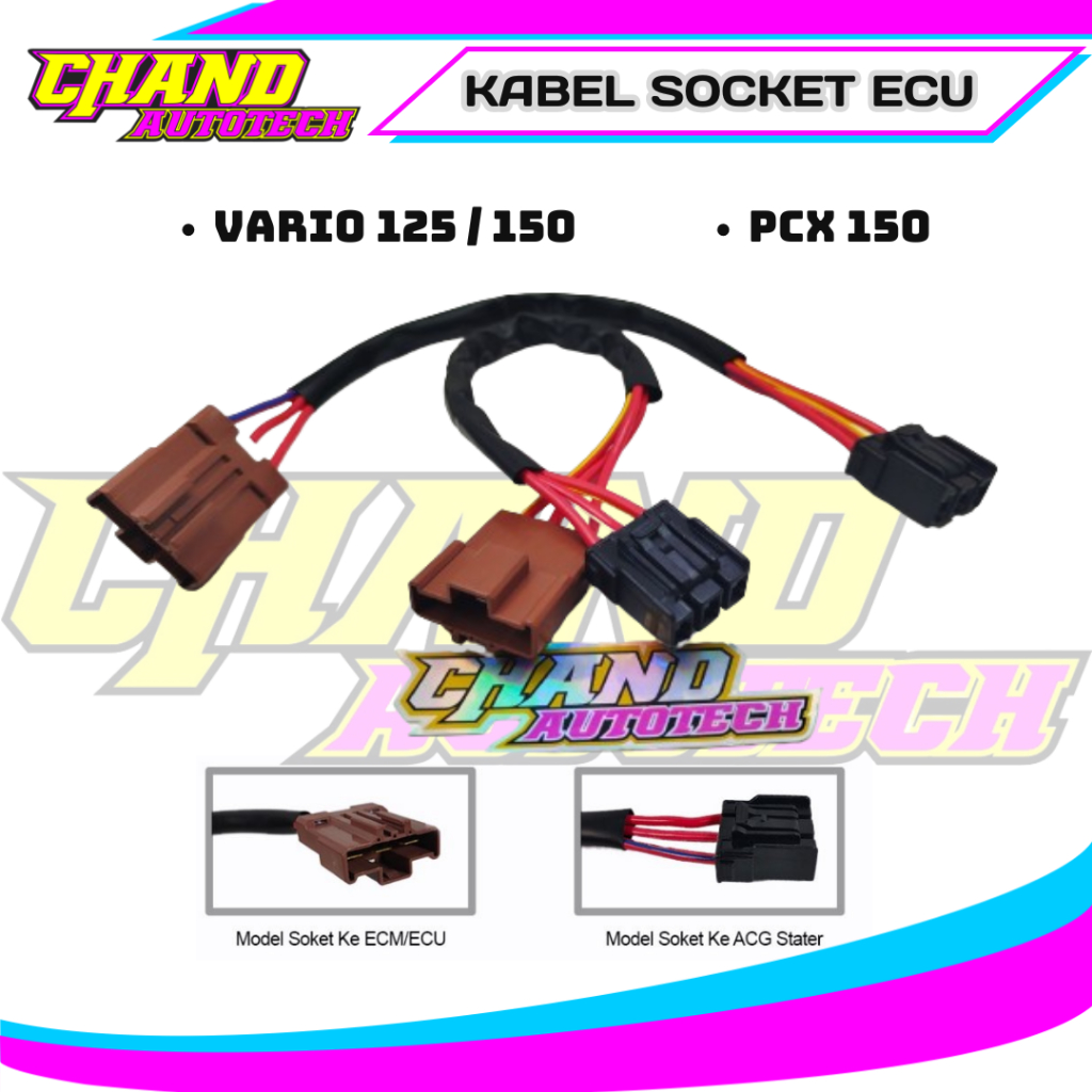 Soket Kabel Socket ECU ECM Honda Vario 125 150 Pcx 150 Kabel Ecu New Vario 125 VARIO 150 2018 - 2019