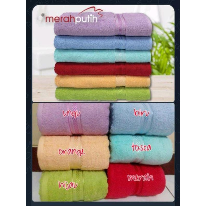 handuk merah putih 70x135 Jumbo